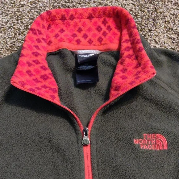 The North Face 1/4 zip women's pullover green SIZE SMALL - Picture 2 of 4